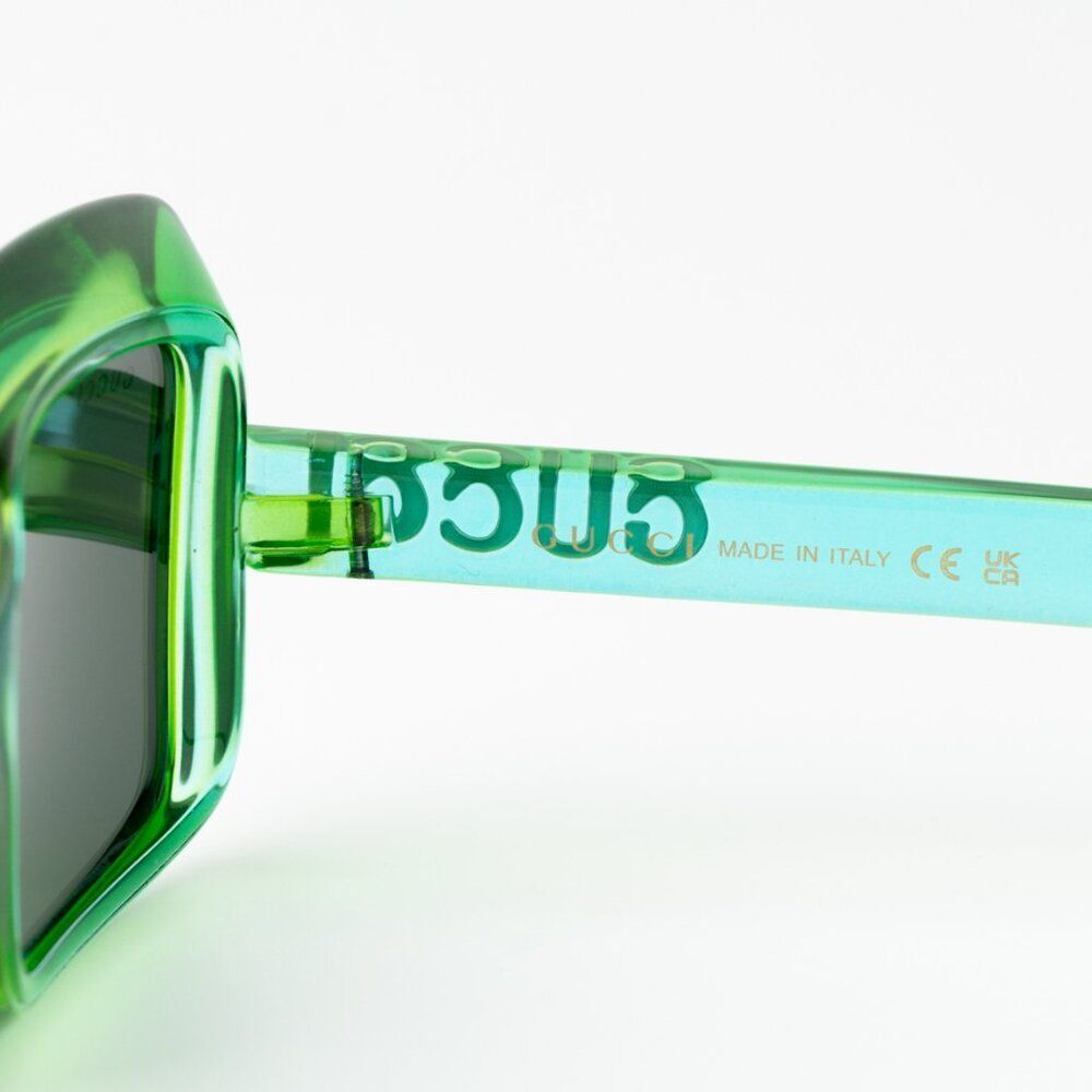 NEW Gucci GG1718S 003 Green Women Square Sunglasses GG 1718S - Picture 7 of 13